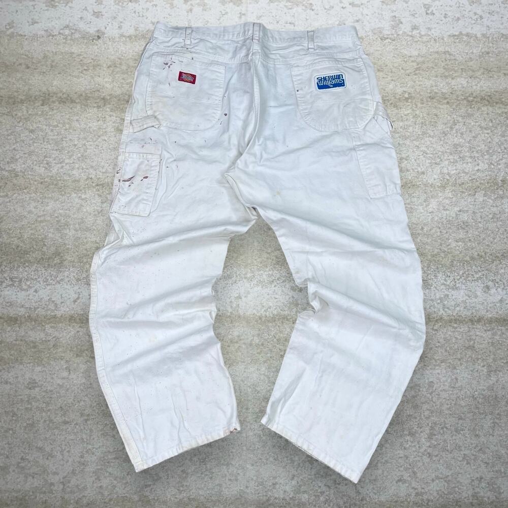 Dickies White Cargo Pants for Men